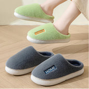 Thick-soled Cotton Slippers with Non-slip Warmth