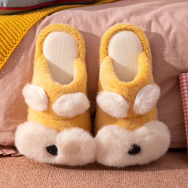 Thick-Soled Non-Slip Cotton Slippers for Women