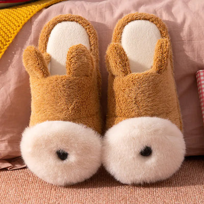 Thick-Soled Non-Slip Cotton Slippers for Women