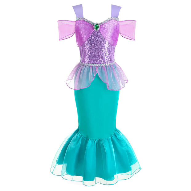 Children's Mermaid Princess Dress - Euro-American Style