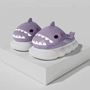 Shark Non-Slip Thick Bottom Cotton Slippers for Women