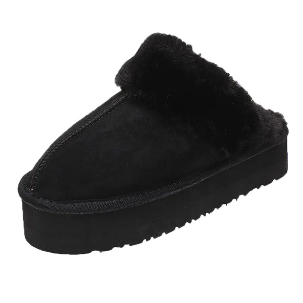 Women's Winter Thick Sole Fleece Slippers with Anti-Slip