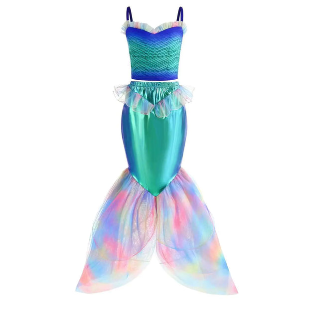 Children's Mermaid Princess Dress - Euro-American Style