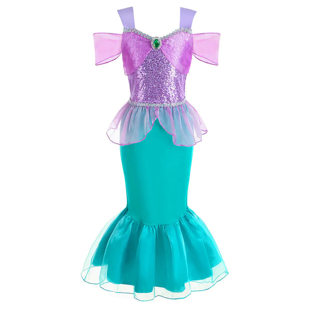 Children's Mermaid Princess Dress - Euro-American Style