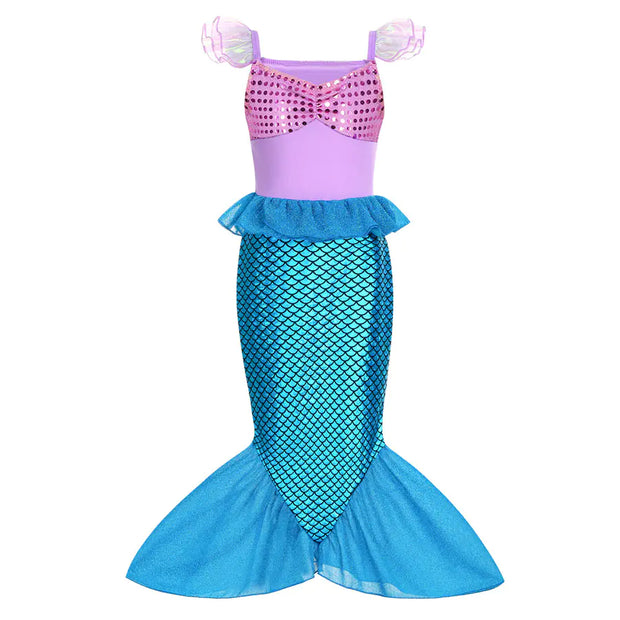 Children's Mermaid Princess Dress - Euro-American Style