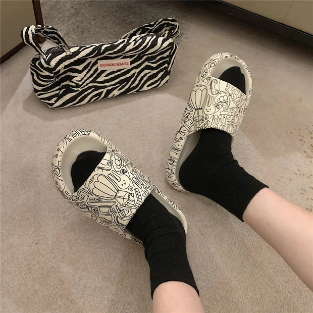 Non-Slip Thick-Soled Indoor Soft Bath Slippers