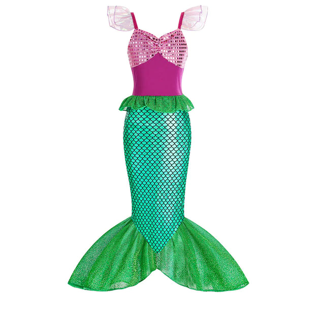 Children's Mermaid Princess Dress - Euro-American Style